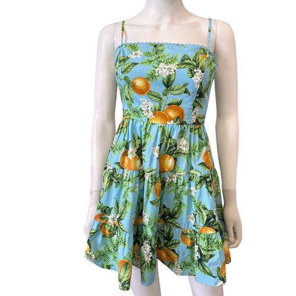 STEVE MADDEN Women's Sky Blue Floral Summer Orchard Dress Size 2 - Picture 3 of 7